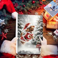 Calendrier de l'Avent en plastique, boîte mystère, mini ornements tasses à café Père Noël, cadeaux surprise mignons pour le compte à rebours des fêtes, jouets compressibles