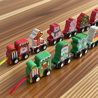 Produits de dropshipping 2026 : Ensemble de décoration mini-train en bois, ornement bonhomme de neige pour fête de Noël, cadeau, service de sourcing domestique en Chine