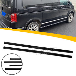 Good Craft decoración de coche ABS fibra de carbono 4 piezas faldones laterales de parachoques lateral de coche para VW <span class=keywords><strong>T6</strong></span> <span class=keywords><strong>Multivan</strong></span> 2015 2016 <span class=keywords><strong>2017</strong></span> 2018 2019 + - Product Image 1