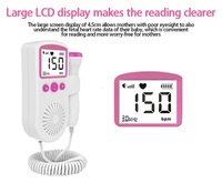 Moniteur Doppler Fœtal de Haute Qualité pour Femme Enceinte à Domicile, Moniteur de Battements de Cœur du Fœtus