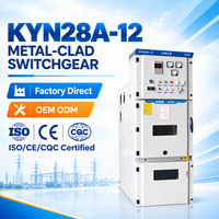 Armoire de distribution électrique intérieure à isolation métallique extractible KYN28A-12 12kV, armoire de distribution VCB IP4X anti-arc, vente directe usine, personnalisable