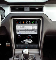 Écran tactile vertical 12,1 pouces Android Auto & CarPlay Navigation GPS Radio avec amplificateur émetteur FM pour Ford Mustang 2010-2014