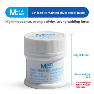 Pasta de Soldadura sin Plomo Maant, Pasta de Soldadura <span class=keywords><strong>para</strong></span> Reparación de Soldaduras SMT, Pasta de Soldadura de Estaño <span class=keywords><strong>para</strong></span> Electrónica - Product Image 4