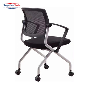 Chaise pliable et mobile en maille de haute qualité avec accoudoirs, idéale pour les activités scolaires, les réunions, les loisirs et la formation – Vente directe usine - Product Image 5