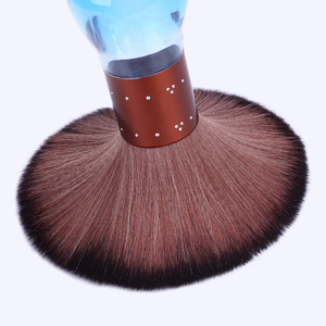 Crystal Handle Soft Bristle Hair <b>Brush</b> Blue And Pink Oval Shape For Hair Care Styling - Product Image 4