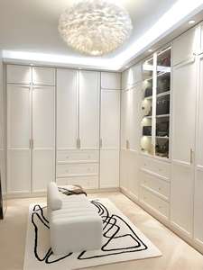 Panel de madera en forma de U para dormitorio moderno personalizado, sistema de armario - Product Image 4