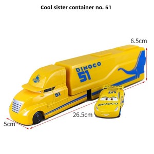 Car Story Daniel Black Storm Cool Sister Camión Contenedor Mediano de Aleación, Juguete de Coche para Niños de la Serie Uncle Mai - Product Image 4