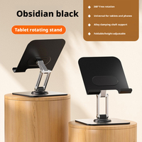 Support de téléphone et tablette pliable en aluminium réglable en hauteur avec rotation à 360 degrés pour le jeu et les téléphones et tablettes
