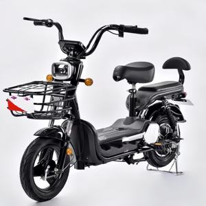 Commercio all'ingrosso City E Bike 350W 48V E-Bike bici <span class=keywords><strong>elettrica</strong></span> bici da città ciclo 14 pollici Scooter EBike per adulti <span class=keywords><strong>con</strong></span> cestello - Product Image 1