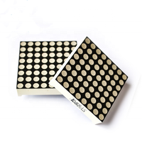 MAX7219 LED Dot Matrix Display 16pin 8x8 3mm Merah Katoda Bersama Modul Tampilan LED 1088AS
