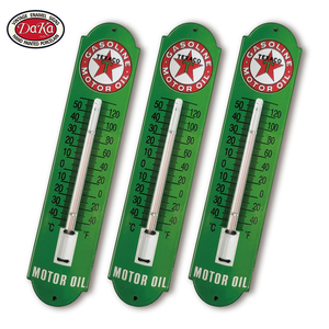 Logo Vintage all'aperto della benzina del giardino indiano Moto America pioniere porcellana smalto acciaio termometri segno - Product Image 3