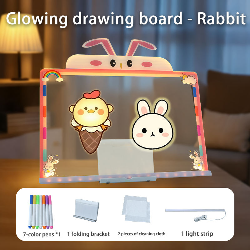 Oversized glow panel-bunny