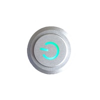 KA22 Sedang Diskon Saklar Tombol Tekan 22mm on off 110V Berlampu Self-locking Latching