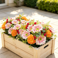 Bouquet artificiel de gerberas et de carnations pour centre de table, cadeau fête des Mères, décoration florale pour la maison, fête, vitrine de magasin, arrangement de présentoir