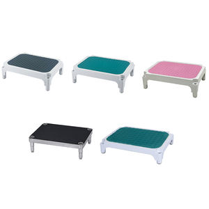 Repose-pieds monopied à 4 pieds en acier inoxydable avec surface antidérapante pour usage hospitalier, fournitures de thérapie de réadaptation, soins à domicile - Product Image 3