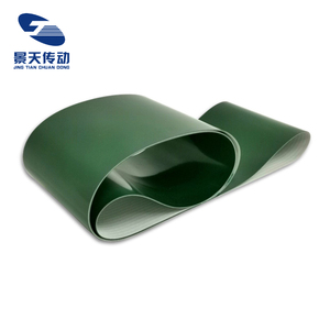 Sabuk Konveyor PVC Hijau 2mm Baru, 2 Lapis, Permukaan Mengkilap, Tahan Lama, Tanpa Akhir, untuk Lini Pengemasan Pabrik Manufaktur - Product Image 5