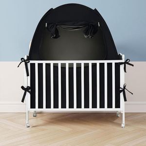 Tente de jeu pliable pour enfants, opaque et sécurisée, à ouverture rapide, pour l'intérieur et l'extérieur, tente de lit occultante noire pour enfants - Product Image 5