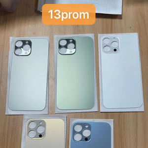 Boîtier de batterie pour iphone xs max 11 12 13 verre grand trou couvercle grand trou pièces de rechange pour boîtier arrière de batterie iphone - Product Image 4