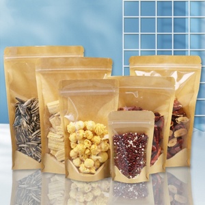 Bolsas de Café de Papel Kraft Semi-Transparentes <span class=keywords><strong>Yin</strong></span> <span class=keywords><strong>Yang</strong></span>, Autoportantes, para Envasado de Snacks, Impresión por Grabado, Bolsas de Plástico Selladas al por Mayor - Product Image 2