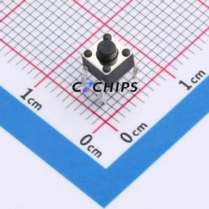 TSA45111-043D531DA Tactile Switch Through hole-4P,4.5x4.5mm Switch Single Pole Single Throw Round Button 2.8N 4.5mm - Product Image 1