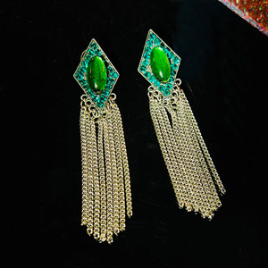Pendientes <span class=keywords><strong>de</strong></span> Borlas Originales, Alta Costura para el Desfile <span class=keywords><strong>de</strong></span> Milán, Material Importado Lujoso, que Realza el Rostro y Ligeramente Sensuales - Product Image 3