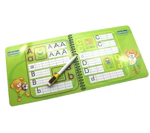 ODM&OEM Promotional Gift For Kids Cheap Wipe and Clean Book I write my alphabet Kids