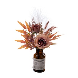 CallaFloral Ramo de Rosas Artificiales de Tela Plástica Tejida, Decoración para el Hogar, Accesorios para Bodas CF01337 - Product Image 5