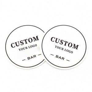 Promotional Gift Cheap Cup Disposable <b>Coaster</b> Custom Logo Absorbent Drink <b>Paper</b> <b>Coasters</b> for Drinks - Product Image 2