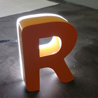 Enseigne LED 3D personnalisée de qualité supérieure avec logo, lettres 3D, enseigne rétroéclairée avant et arrière, enseigne LED personnalisée, logo LED personnalisé