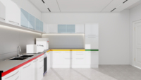 Armoire de désinfection hospitalière moderne en acier