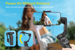 Stabilisateur trépied 3 axes L9 Lite avec suivi IA, compatible téléphones portables et appareils photo, anti-tremblement et conception orthographique - Product Image 4