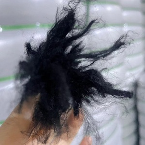 เส้นใยโพลีเอไมด์ไนลอน 6 แบบสแตปเฟอร์ สีดำเข้มพิเศษ ย้อมสีดำแบบโดปได ไนลอนเวอร์จิ้น 3D*88/98 มม. ไนลอนทอปส์ - Product Image 1