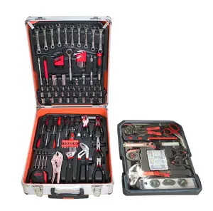 Kit de ferramentas manuais para carro, barato, fábrica, 299 peças, conjunto de ferramentas em carrinho
