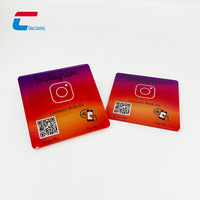 13.56Mhz personnalisé acrylique NFC Google Review Menu Tag NTAG 213 acrylique google Review Nfc Card Plate