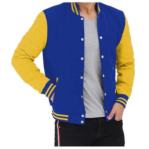 2025 última llegada personalizada hombres impermeable a prueba de viento lana Puffer Varsity chaquetas de béisbol logotipo frontal ropa de invierno - Product Image 2