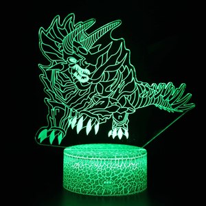 Lampade LED Wireless, Luci da Tavolo Touch, Illuminazione per Stanze, Luci Notturne 3D, Lampade LED in Acrilico, Comodini Decorativi Personalizzabili - Product Image 2