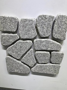 Granite pavers đường lái xe giảm Cube đá tự nhiên lưới màu Xám Granite đá cuội thảm Tấm lát đá cuội - Product Image 5