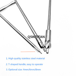 Broca Avellanadora para Huesos, Acero Inoxidable, Broca Ortopédica, Instrumentos Quirúrgicos Veterinarios - Product Image 3
