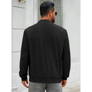 2025 Men's Corduroy Bomber <b>Jacket</b> Lightweight Zip-Up Casual <b>Vintage</b> Fall Varsity with Reversible Pockets XS Size Plain Dyed - Product Image 1