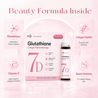 Boissons OEM de collagène et de glutathion 7D pour la beauté : antioxydant, éclaircissant et stimulant la production de collagène