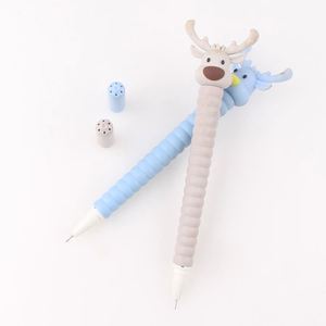 2022 Wholesale Popular Cute Christmas Deer Shaped Gel <b>Pen</b> for Christmas - Product Image 4