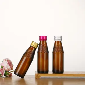 Schlussverkauf 50 ml 100 ml orale flüssige braune medizinische zylindrische Glasflasche für Syrup mit manipulationssicherer Aluminiumkappe
