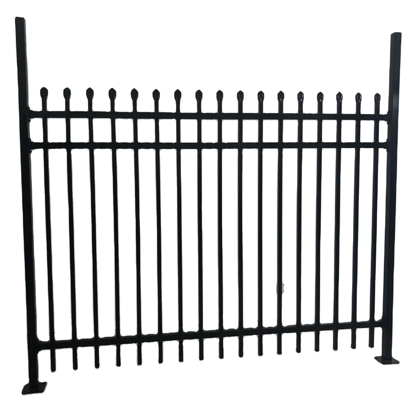 Cheap hot sale High-security applications galvanized Steel Fence garden Fencing and design gates