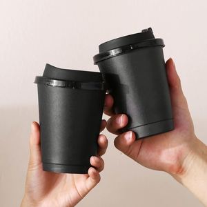 <b>Disposable</b> 90mm 10oz Double Wall Black Coffee Paper <b>Cup</b> for Hot Drinks Paper Coffee <b>Cup</b> Takeaway Spot Goods - Product Image 3