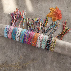 European and American Bohemian Seven-Color Nepal Retro Braided <b>Bracelet</b> <b>Set</b> Embroidered Adjustable Geneva Friendship Watch Chain - Product Image 3