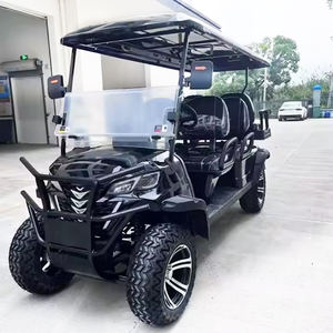 48V 72V Lithiumbatterij Elektrische Vierwielige Opgeheven 4 + 2 Passagiers Golfkar Concurrerende Prijs Off-Road Golfkar - Product Image 1