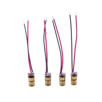 Módulo Láser Cilíndrico Rojo con Cables de Conexión, Dispositivo Láser de Puntos de 650nm, Tamaño Normal 6.0 6.5, Producción Personalizable