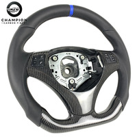 Volant en cuir en fibre de carbone pour BMW M3 M4 E83 E91 E92 E93 E70 E84 E85 E89 E90 E91 E60 E39 E30 Accessoires de voiture