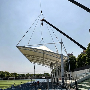 Structure de toit en membrane, matériaux de membrane ignifuges pour gradins de stades de football, terrains de basketball et tribunes sportives - Product Image 6