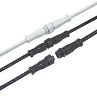 Connecteur de câble étanche M13 2-6 broches mâle/femelle IP67 en nylon, montage rapide sur panneau, faisceau de câbles personnalisé